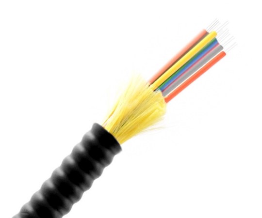 Picture of 8 Fiber Armored Indoor / Outdoor Cable OS2 OFNP