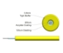 Picture of 0.9mm Tight Buffer Multimode OM1 Cable, Yellow