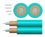 Picture of 3mm Duplex Multimode OM3 Cable, Aqua (OFNP)