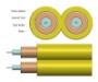 Picture of 3mm Duplex Single-mode OS2  Cable, Yellow (PVC)