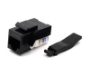 Picture of Cat5e Keystone Jack, Toolless Type, Black