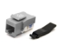 Picture of Cat5e Keystone Jack, Toolless Type, Gray
