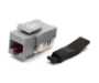 Picture of Cat6 Keystone Jack, Toolless Type, Gray