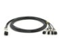 Picture of Huawei QSFP-4SFP10G-CU4M Compatible 40G QSFP+ to SFP+ DAC Cable 