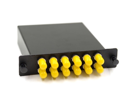 Picture of 12 Fiber MTP Cassette, OS2  ST to MTP Std Male