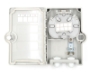 Picture of 4 Fiber Wall Mountable Termination Box - 2 Input Glands - Splice Tray Included