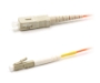 Picture of LC/UPC to SC/UPC Simplex Fiber Optic Patch Cable - 62.5/125µm Multimode OM1 - 3mm Orange PVC Rated - 1 Meter in Total Length