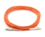 Picture of LC/UPC to SC/UPC Simplex Fiber Optic Patch Cable - 62.5/125µm Multimode OM1 - 3mm Orange PVC Rated - 1 Meter in Total Length