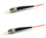 Picture of ST/UPC to ST/UPC Simplex Fiber Optic Patch Cable - 62.5/125µm Multimode OM1 - 3mm Orange PVC Rated Jacket - 1 Meters in Total Length
